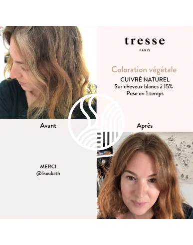 Colorazione vegetale Cuivré naturel — sachets poudre — Tresse Paris