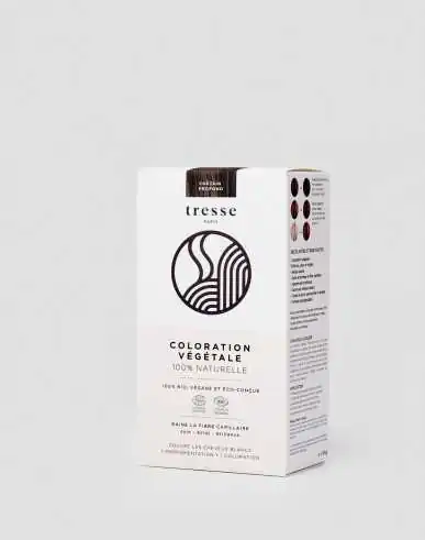 Tresse Paris | Deep Chesnut Plant-Based Hair Dye 100% Organic and Natural