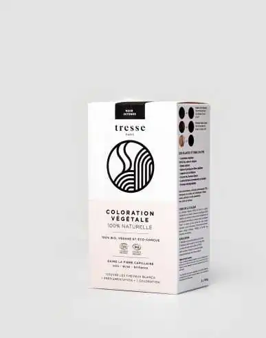 Tresse Paris | Midnight black Plant-Based Hair Dye 100% Organic and Natural