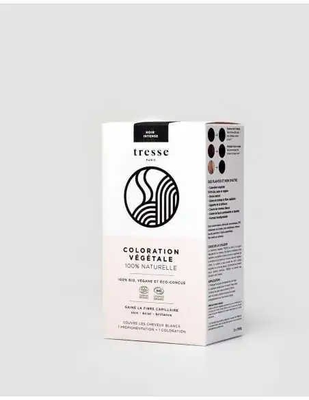 Tresse Paris | Midnight black Plant-Based Hair Dye 100% Organic and Natural