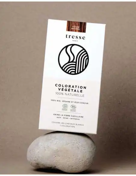 Colorazione vegetale Cuivré naturel — packaging boîte — Tresse Paris