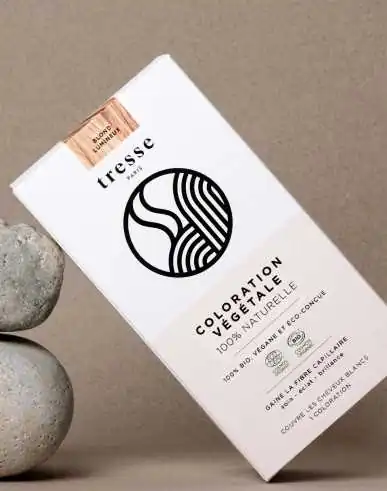 Colorazione vegetale Blond lumineux — packaging boîte — Tresse Paris