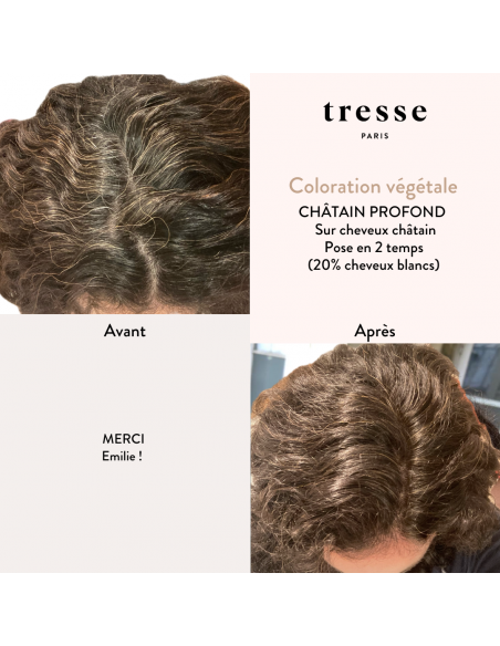 Pflanzliche Haarfarbe Tiefes Kastanienbraun