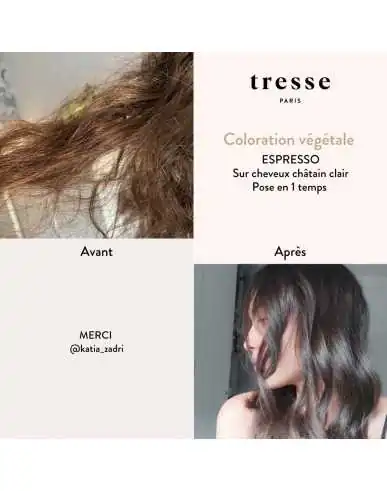 Tresse Paris | Pflanzenhaarfarbe Espresso, 100% Bio