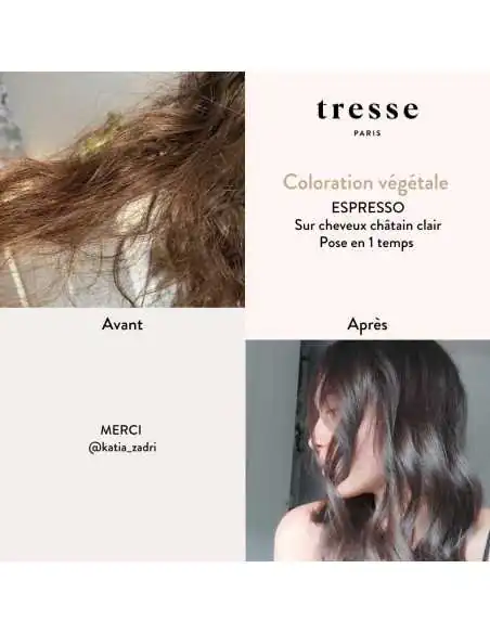 Pflanzliche Coloration Espresso — Färberpflanzen COSMOS Organic — Tresse Paris