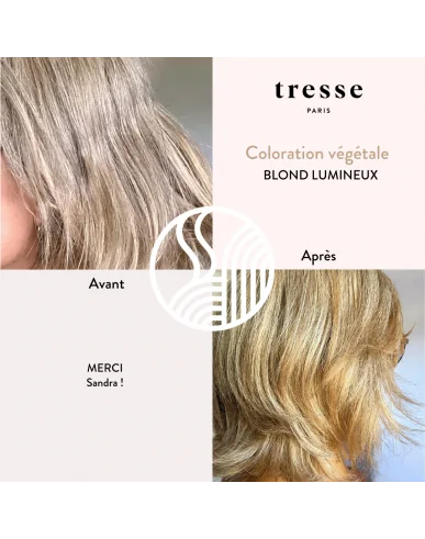 Colorazione vegetale Blond lumineux — sachets poudre — Tresse Paris