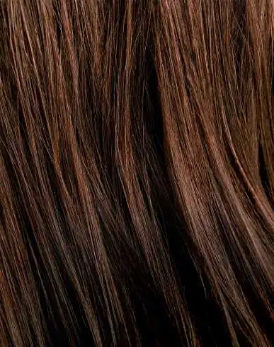 Pflanzliche Coloration Tiefes Kastanienbraun — vorher nachher graues Haar bedeckt — Tresse Paris