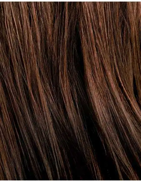 Pflanzliche Coloration Tiefes Kastanienbraun — vorher nachher graues Haar bedeckt — Tresse Paris
